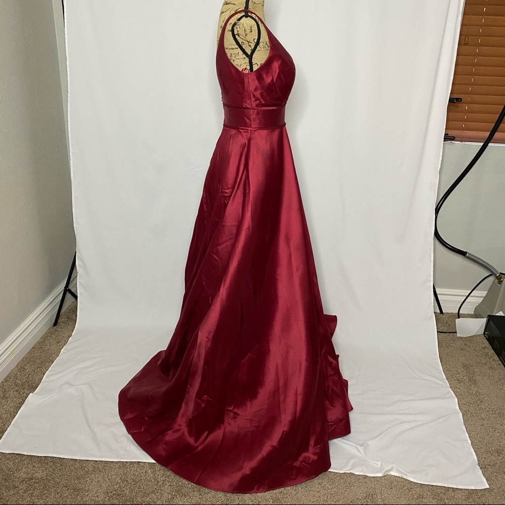 Mac Duggal Red Ball Gown - Picture 3 of 9